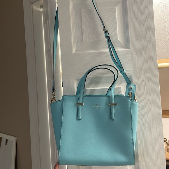 Beautiful Tiffany Blue Kate Spade Handbag - Picture 2 of 5